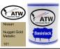 Preview: Nissan, Nugget Gold Metallic, 101: 1L Lackdose, von ATW Autoteile West.